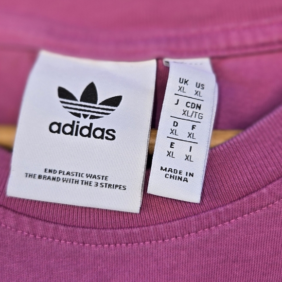 Adidas Pink Graphic Tee - Picture 3 of 5
